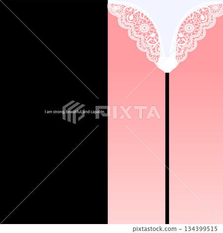 Feminine, feminine art, lace, lace design, gradation 134399515