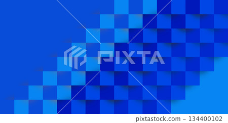 Blue 3D geometric pattern background 134400102