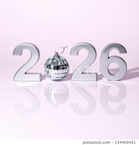 Golden metal text, number 2026, illustration, icon, design, new year symbol, 3D sign Golden metal text, number 2026, illustration, icon, design, new year symbol, 3D sign 134400401