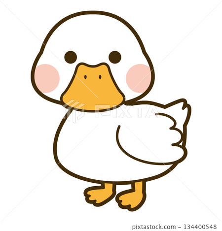 可愛的鴨子臉圖標 可愛的鴨子臉圖標 134400548