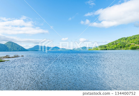 Toyako Town, Hokkaido - Lake Toya in early summer 134400752