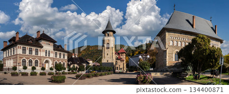 Princely Court Piatra Neamt historic view tower museum church 134400871