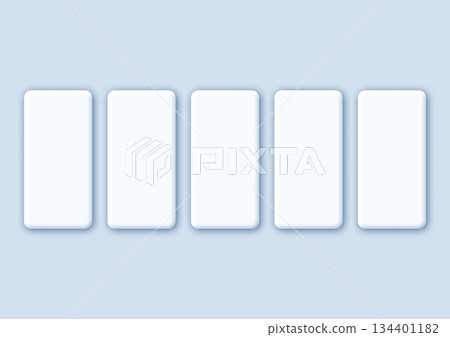 白色矩形模板（襯線） 134401182