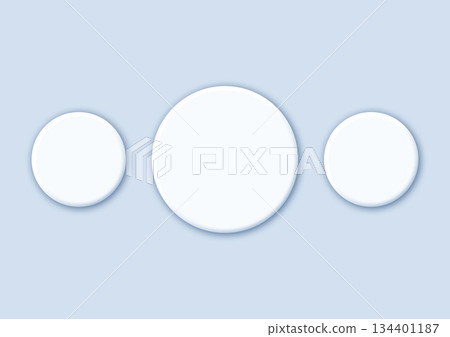 淺藍色背景上的懸浮圓形邊框 134401187