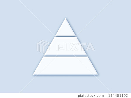 三階段金字塔圖，留有文字空間 134401192