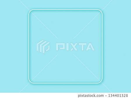 Light blue background and rounded frame 134401328