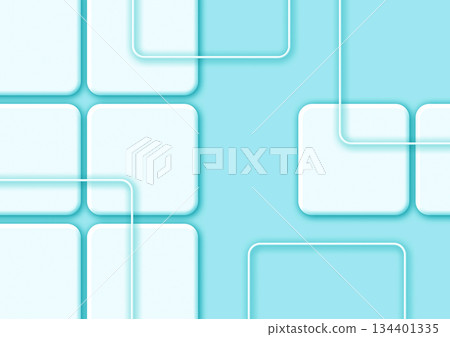 淺藍色抽象背景，帶有閃亮的矩形 134401335