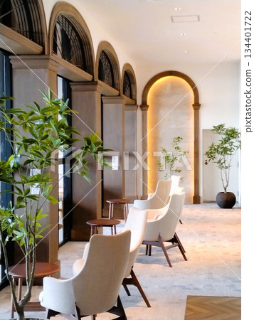 The view from the terrace of the resort hotel 134401722