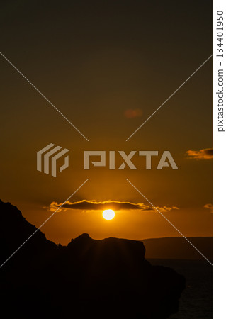 Sunset over the sea Sunset over the sea 134401950