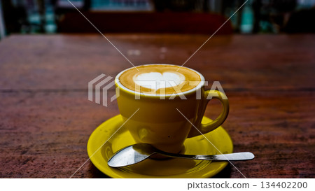 close-up photo of a bicycle with an abstract painting background close-up photo of a bicycle with an abstract painting background 134402200