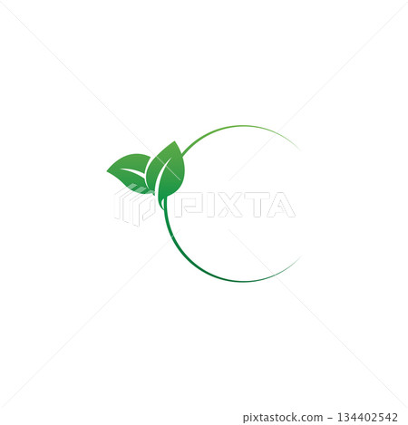 Leaf logo vector illustrations design icon template Leaf logo vector illustrations design icon template 134402542