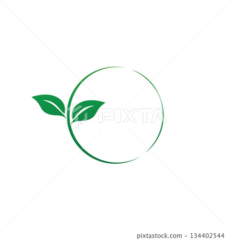 Leaf logo vector illustrations design icon template 134402544