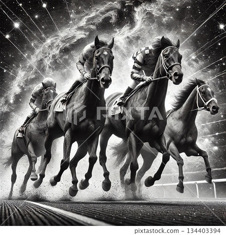 跑馬 純種的 躍動感 134403394