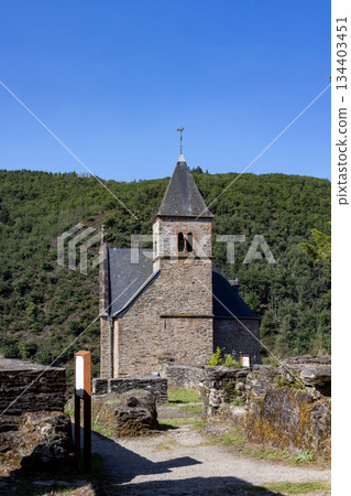 Esch-sur-Sure, Wiltz, Grand-Duche de Luxembourg, September 07, 2025, Tranquil rural chapel with Esch-sur-Sure, Wiltz, Grand-Duche de Luxembourg, September 07, 2025, Tranquil rural chapel with 134403451