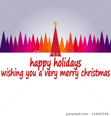 Happy Holidays Happy Holidays Christmas Tree Gradient Happy Holidays Happy Holidays Christmas Tree Gradient 134403549