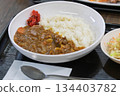 Curry and rice  134403782