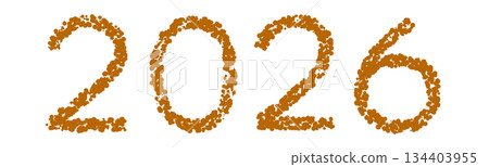 蠟筆材質手繪字母 2026 134403955