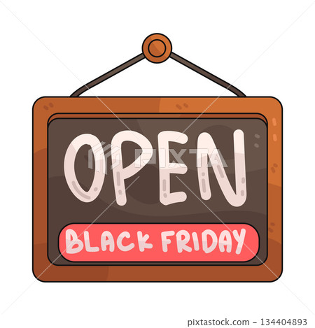 illustration of Open Sign illustration of Open Sign 134404893
