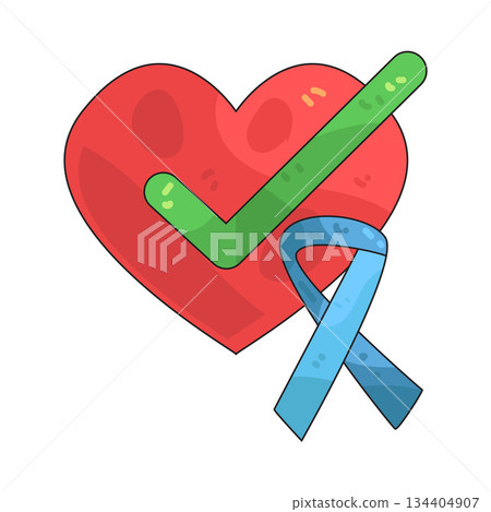 illustration of Healthy Heart illustration of Healthy Heart 134404907