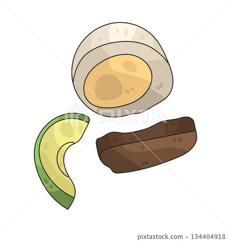 illustration of Healthy Meal 134404918