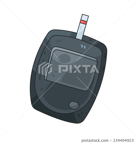 illustration of Glucometer  134404923