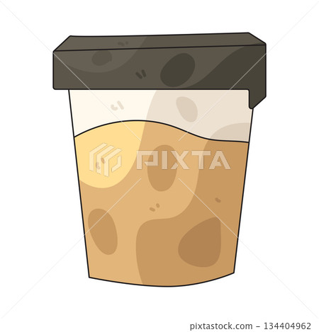 illustration of Urine Test Cup  134404962