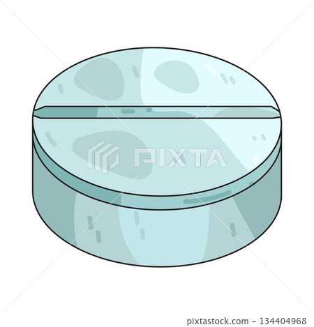 illustration of Round Tablet 134404968