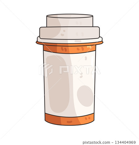 illustration of Pill Bottle 134404969