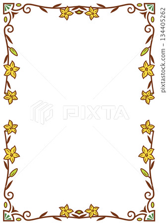 Retro Art Deco Design Frame 15: Lily (Color) Retro Art Deco Design Frame 15: Lily (Color) 134405262