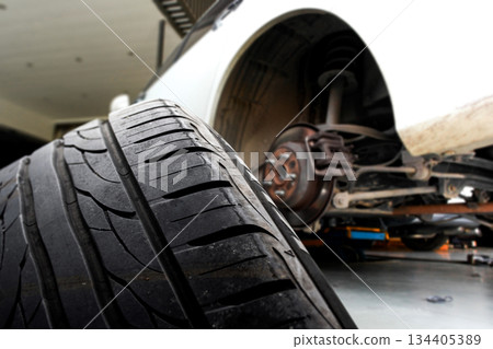 Car Tire Maintenance 134405389