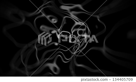 Abstract smoke lines floating on black background. Motion Abstract smoke lines floating on black background. Motion 134405709