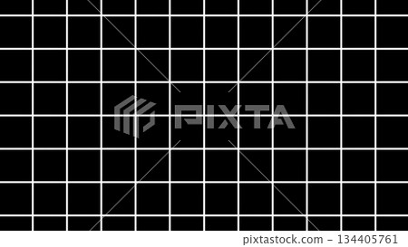 White grid appearing on black background with increasing density. Motion White grid appearing on black background with increasing density. Motion 134405761