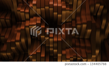 Waving red and orange lines loop Waving red and orange lines loop 134405788
