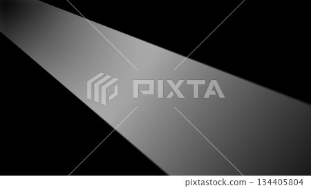 Light beam rotating on black background. Motion 134405804