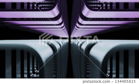 Abstract neon tunnel hypnotic animation loop Abstract neon tunnel hypnotic animation loop 134405815