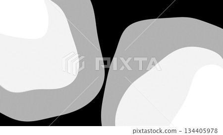 Abstract black and white morphing blobs background animation. Motion 134405978