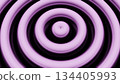 Hypnotic pink concentric circles expanding animation 134405993