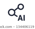 Icons for building systems using AI. Link, share, and make effective use of AI. 134406119
