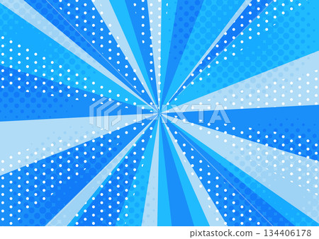 美式漫畫風格流行背景插畫（線條集中，藍色） 134406178