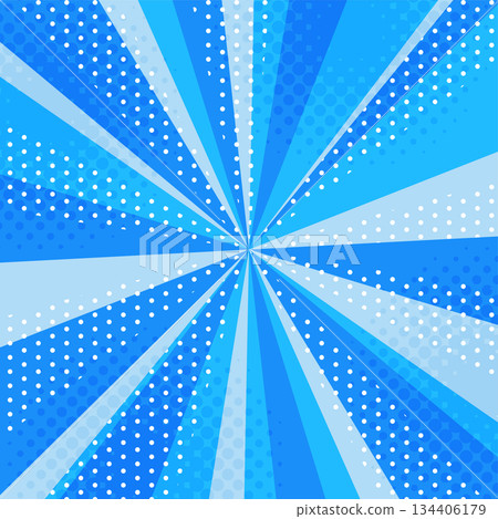American comic style pop background illustration (concentrated lines, blue, squares, rectangles) American comic style pop background illustration (concentrated lines, blue, squares, rectangles) 134406179