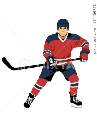 Ice hockey player 134406768