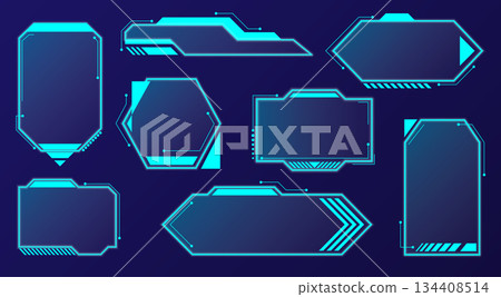 Dynamic User Interface Layout in Blue Tones Dynamic User Interface Layout in Blue Tones 134408514