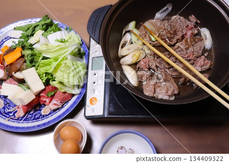 Homemade sukiyaki Homemade sukiyaki 134409322