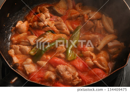 Ratatouille being simmered Ratatouille being simmered 134409475