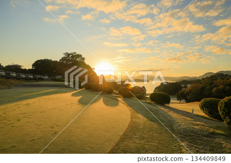 Dawn at Ocean Palace Golf Club in Nagasaki, Kyushu Dawn at Ocean Palace Golf Club in Nagasaki, Kyushu 134409849