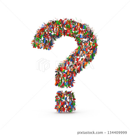 Colorful Confetti Question Mark Symbol Colorful Confetti Question Mark Symbol 134409999