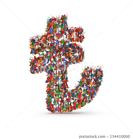 Turkish Lira Symbol Formed by a Multitude of Tiny Colorful Confetti Turkish Lira Symbol Formed by a Multitude of Tiny Colorful Confetti 134410000