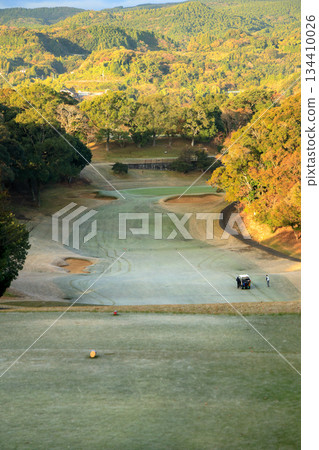 The first start on a frosty morning at Ocean Palace Golf Club in Nagasaki, Kyushu The first start on a frosty morning at Ocean Palace Golf Club in Nagasaki, Kyushu 134410026