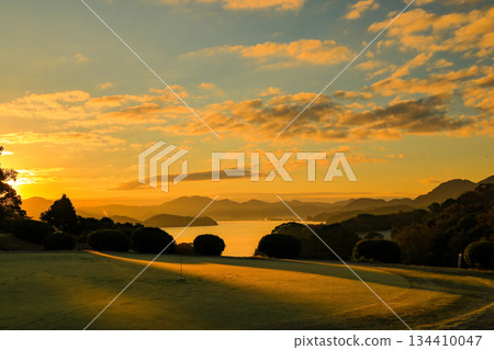 Dawn at Ocean Palace Golf Club in Nagasaki, Kyushu Dawn at Ocean Palace Golf Club in Nagasaki, Kyushu 134410047