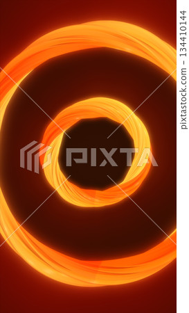 Bright swirling fiery spiral forming a glowing vortex of warm orange and yellow light against a dark backdrop Bright swirling fiery spiral forming a glowing vortex of warm orange and yellow light against a dark backdrop 134410144